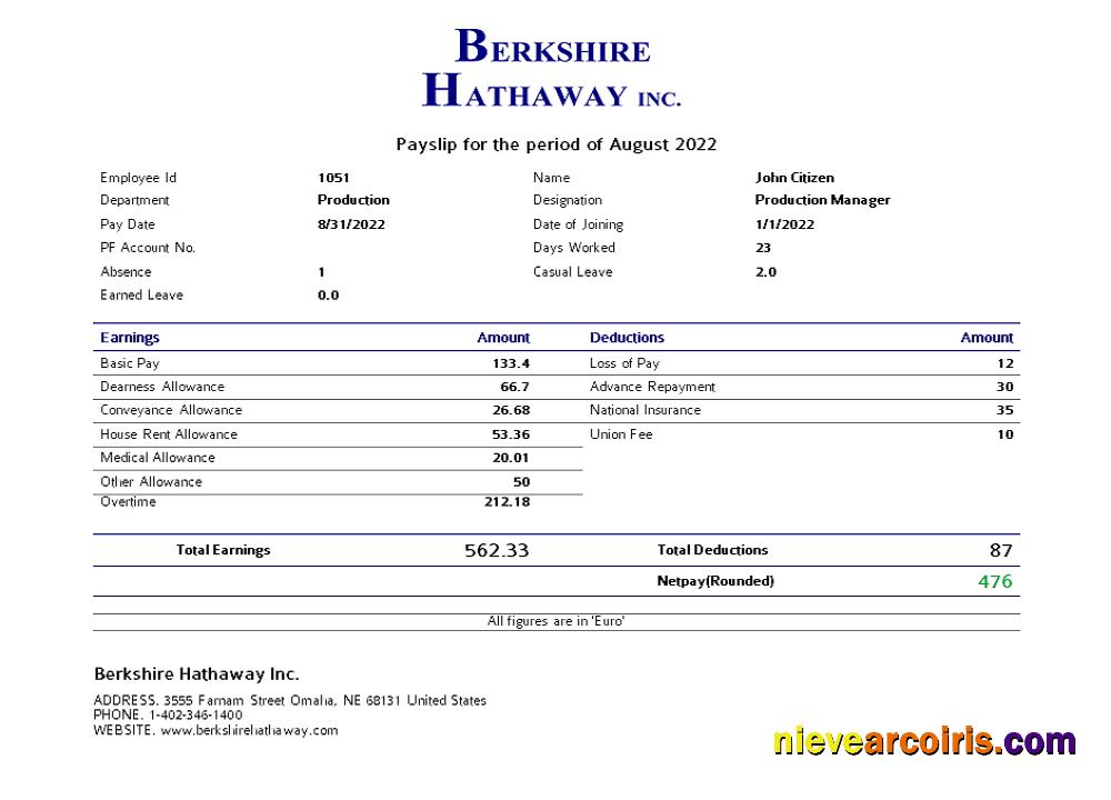USA Berkshire Hathaway conglomerate company